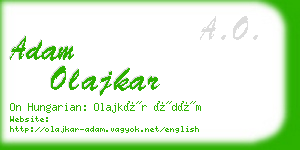 adam olajkar business card